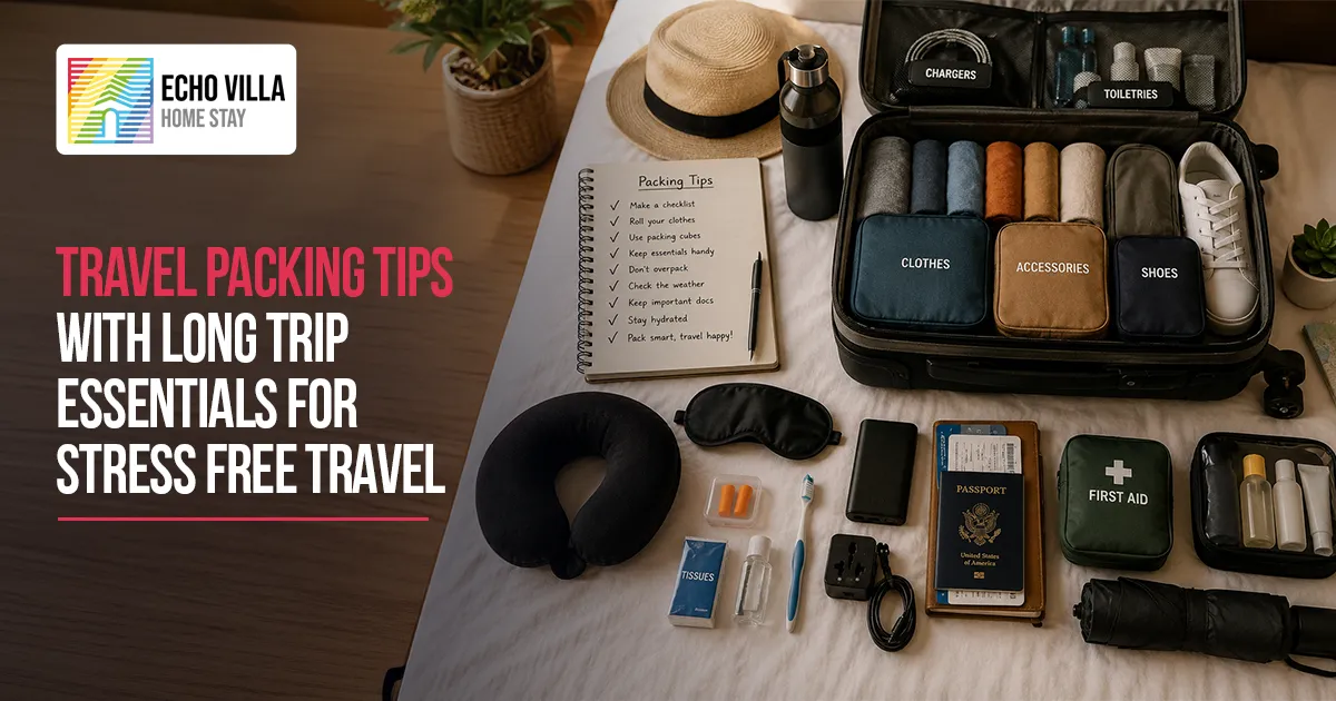 Travel Packing Tips With Long Trip Essentials For Stress-Free Travel